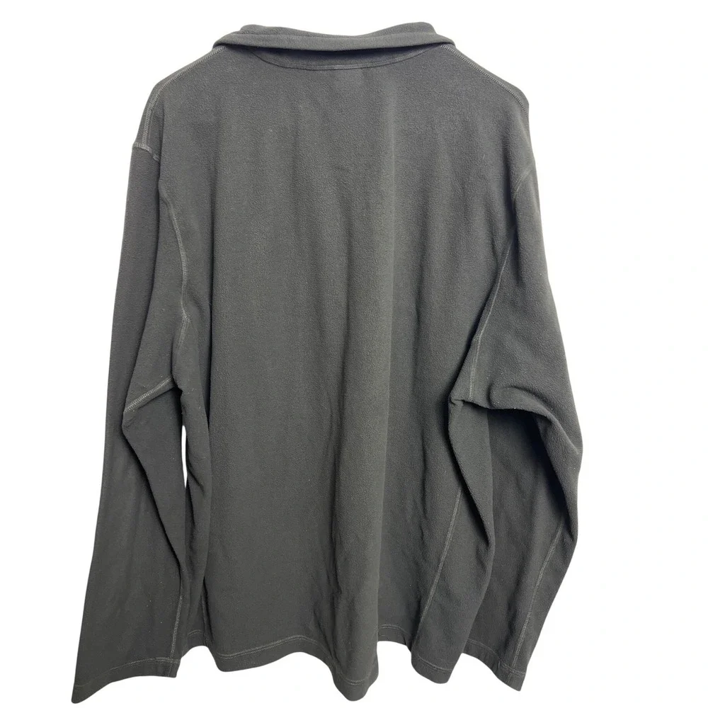 The North Face Mens TKA 100 Quarter Zip Fleece Pullover Dark Gray XL Regular